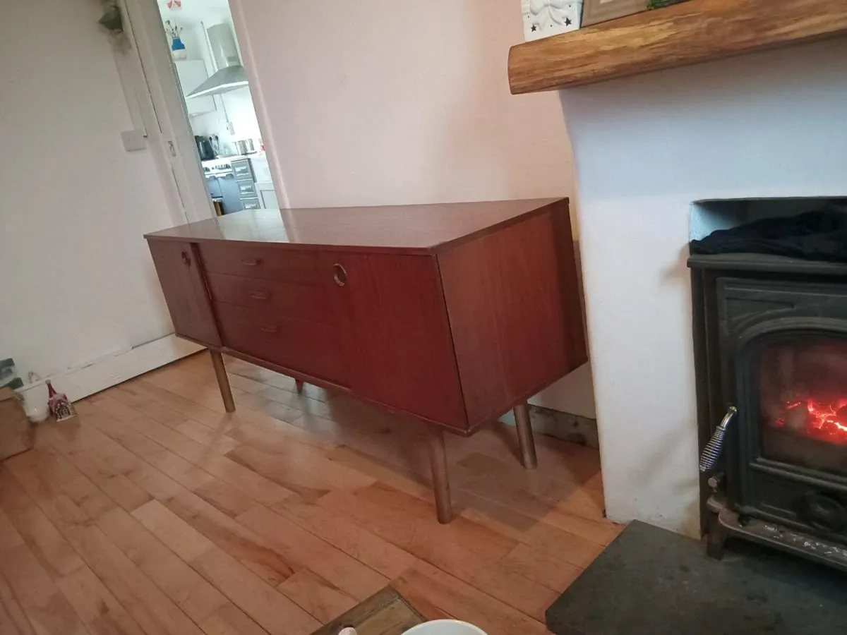 mid century teak low profile sideboard by avalon - Image 2