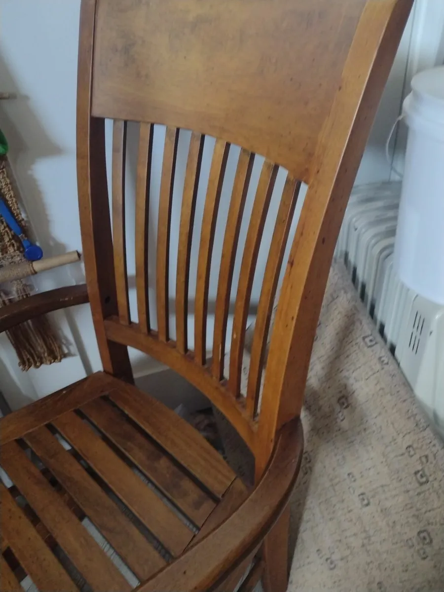 Heavy teak rocking chair - Image 3