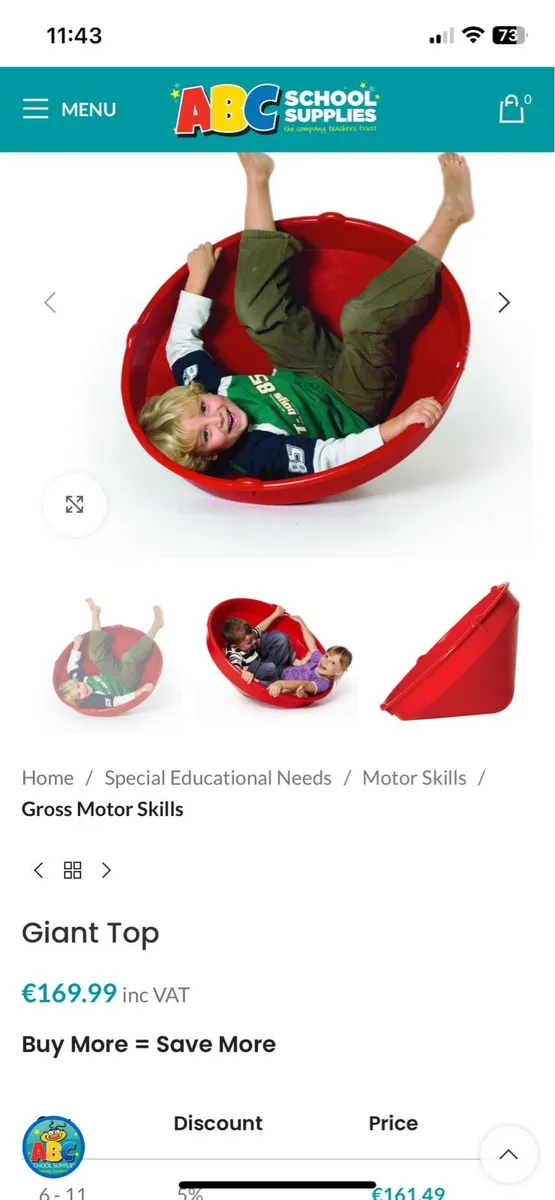 Gong spinning top - Image 1