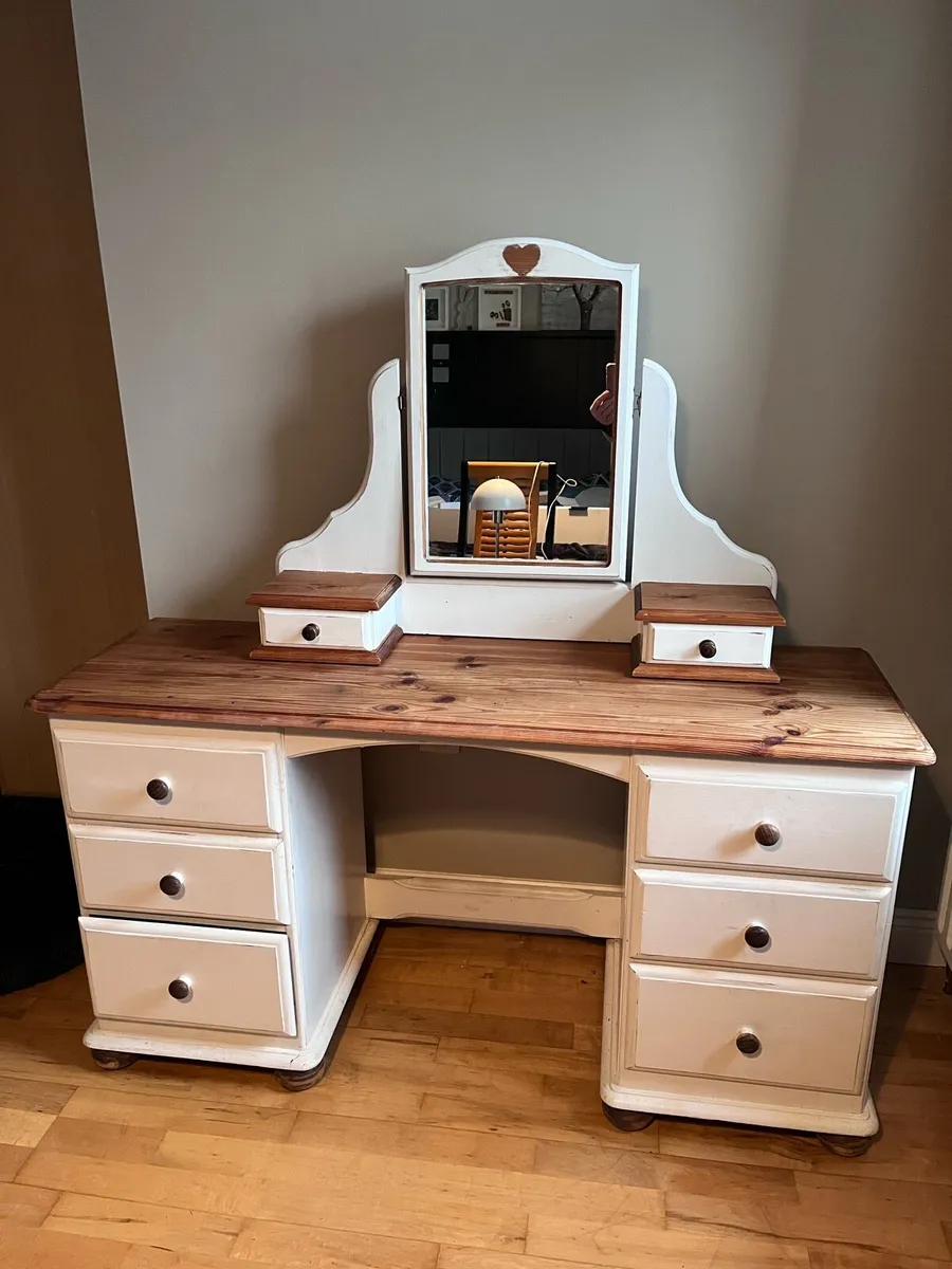 Dressing Table and Mirror - Image 1