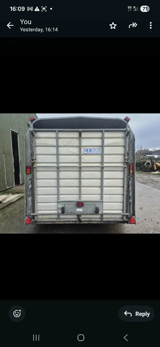 Ivor Williams  12 x 6 Cattle Trailer - Image 3