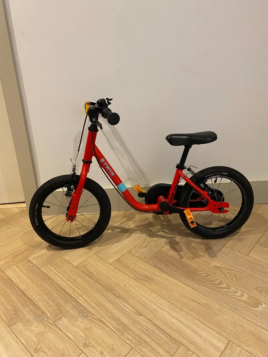 BTWIN 14” red kids bike - Image 1