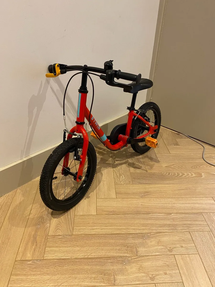 BTWIN 14” red kids bike - Image 2