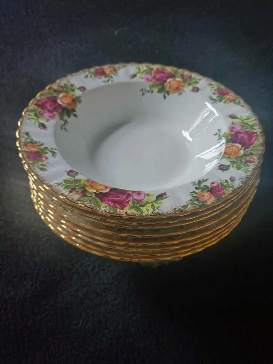 Royal Albert Country Rose Soup Bowls