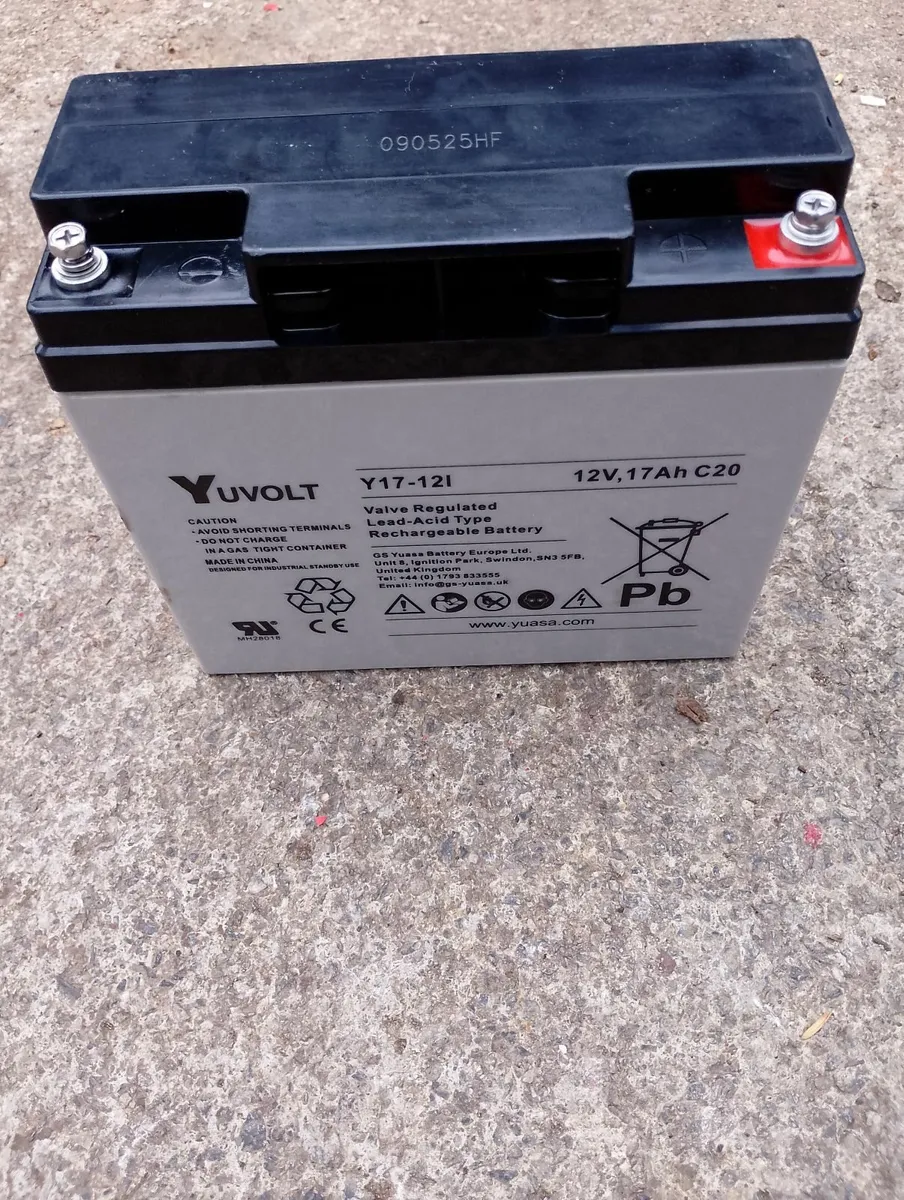 New Yuvolt 12v 17ah battery Yuasa booster pack