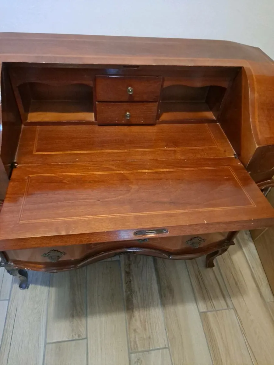 Inlaid writing desk - Image 3
