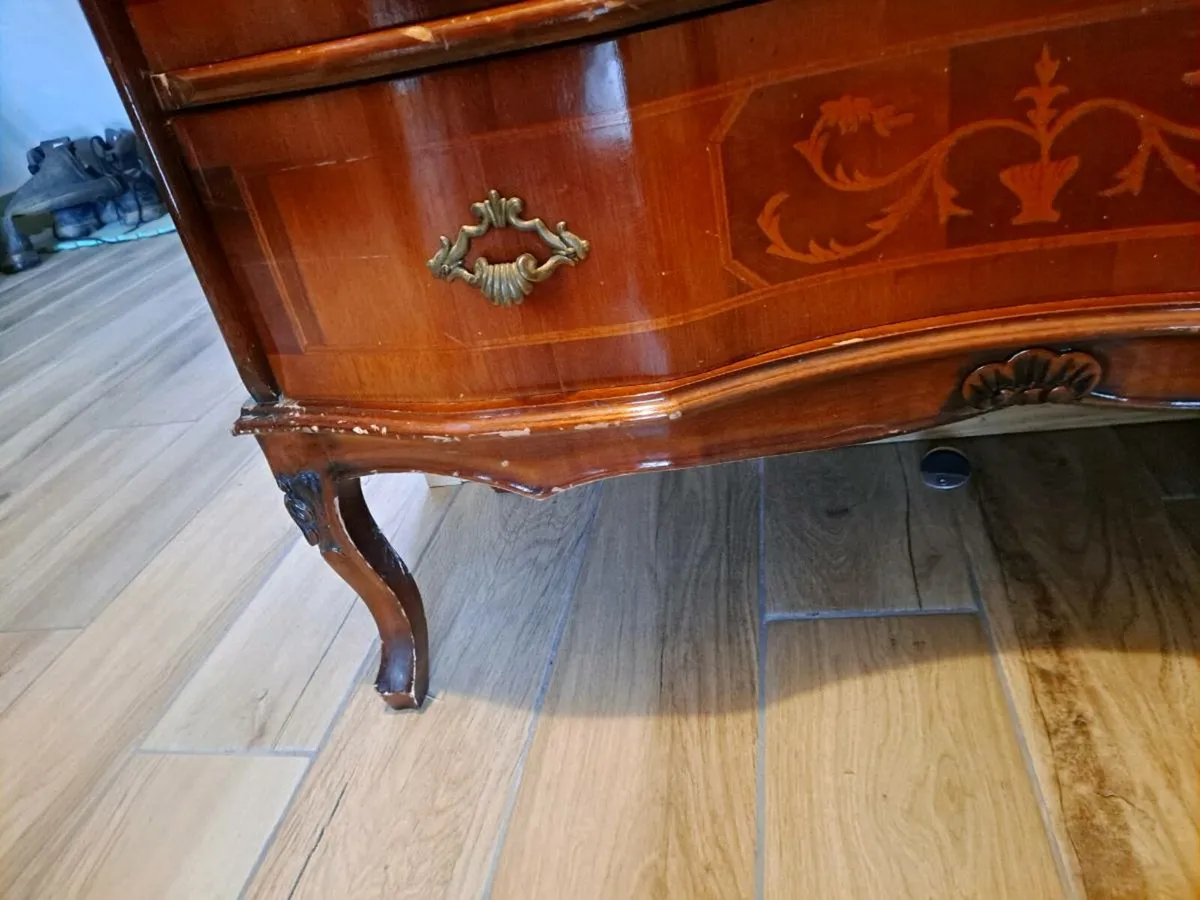 Inlaid writing desk - Image 4