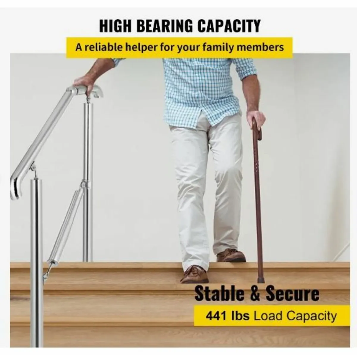 3 Step Railing Stainless Steel - Image 3