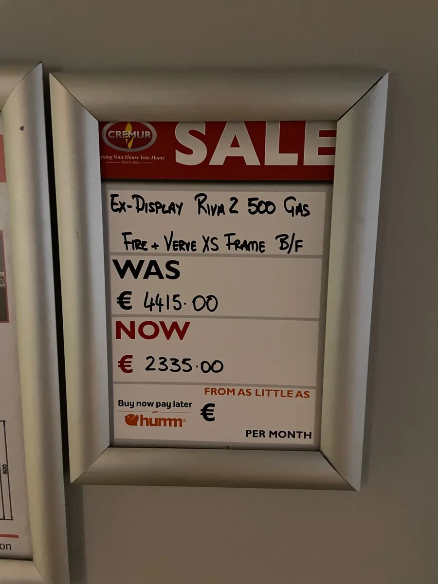 Ex-Display Gazco Riva2 500  + Verve XS  Frame - Image 3