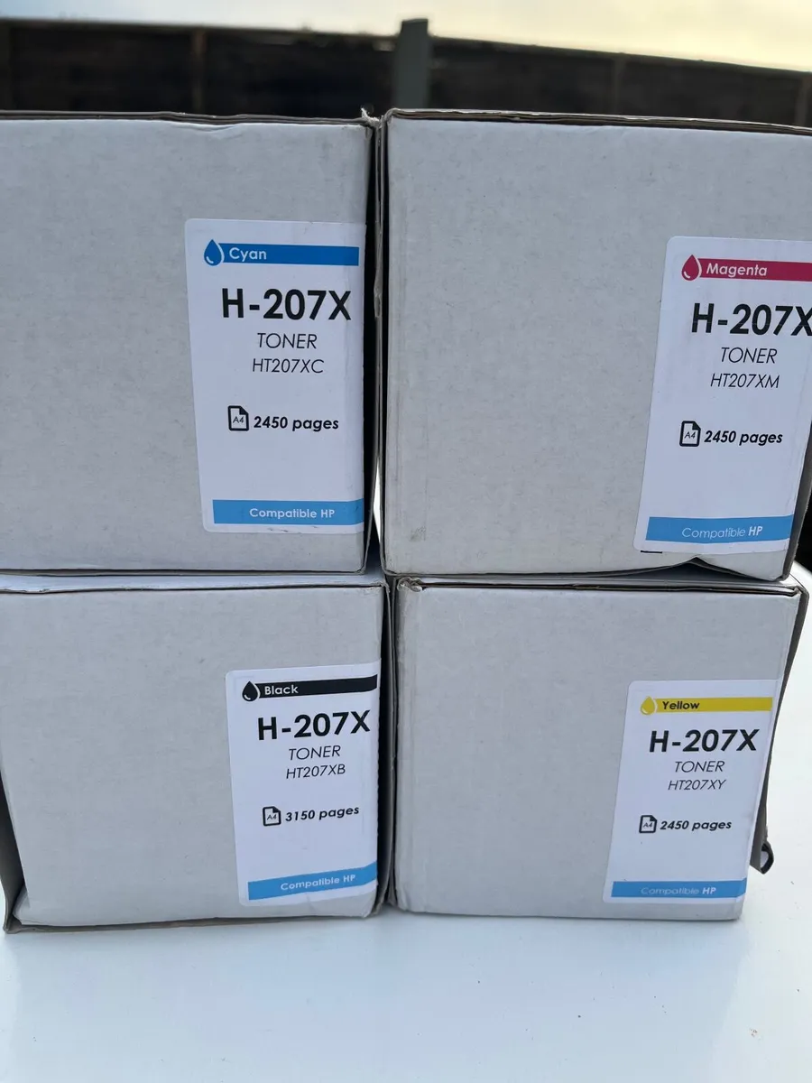 Set of Compatible Hp 207x colour toners