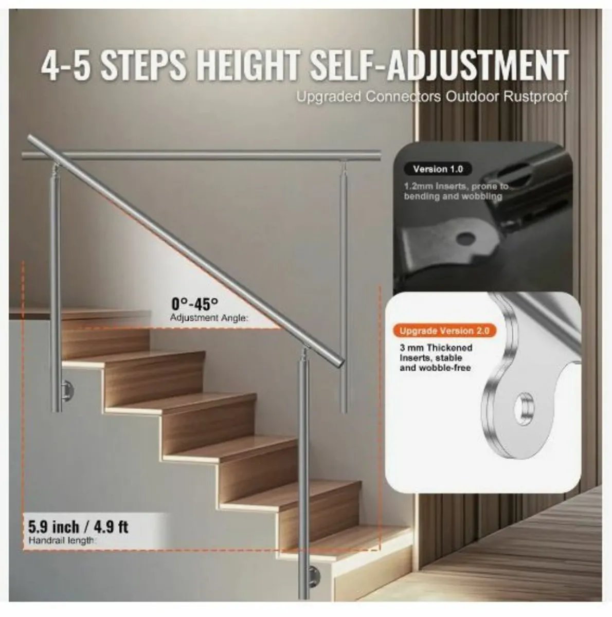 Handrails for Outdoor Steps Staircase - Image 3