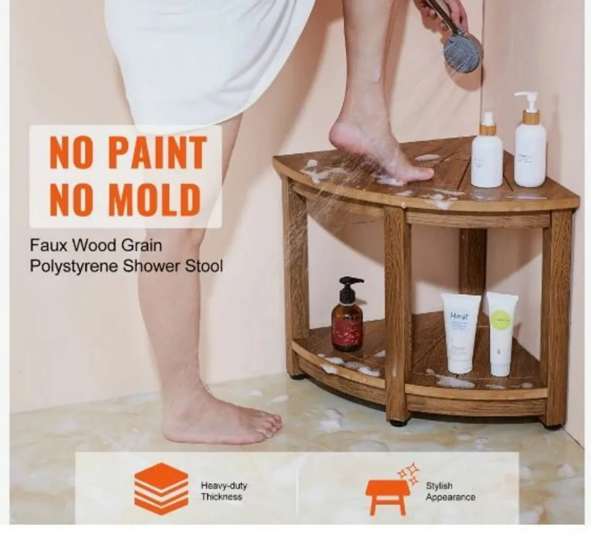 Corner Shower Bench - Image 2