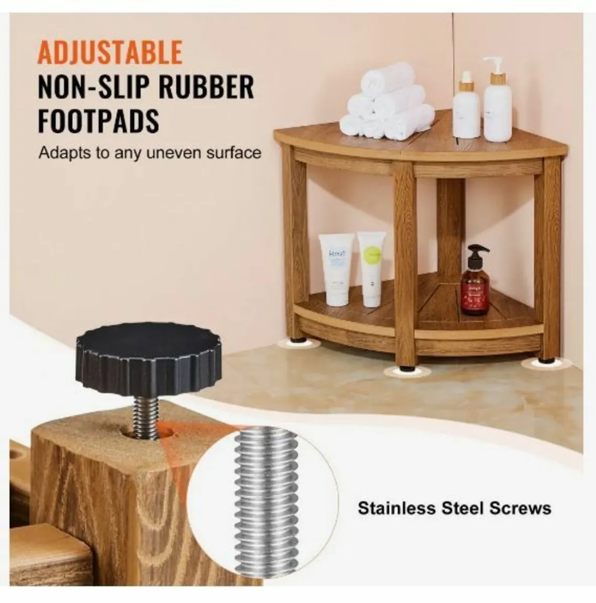 Corner Shower Bench - Image 4