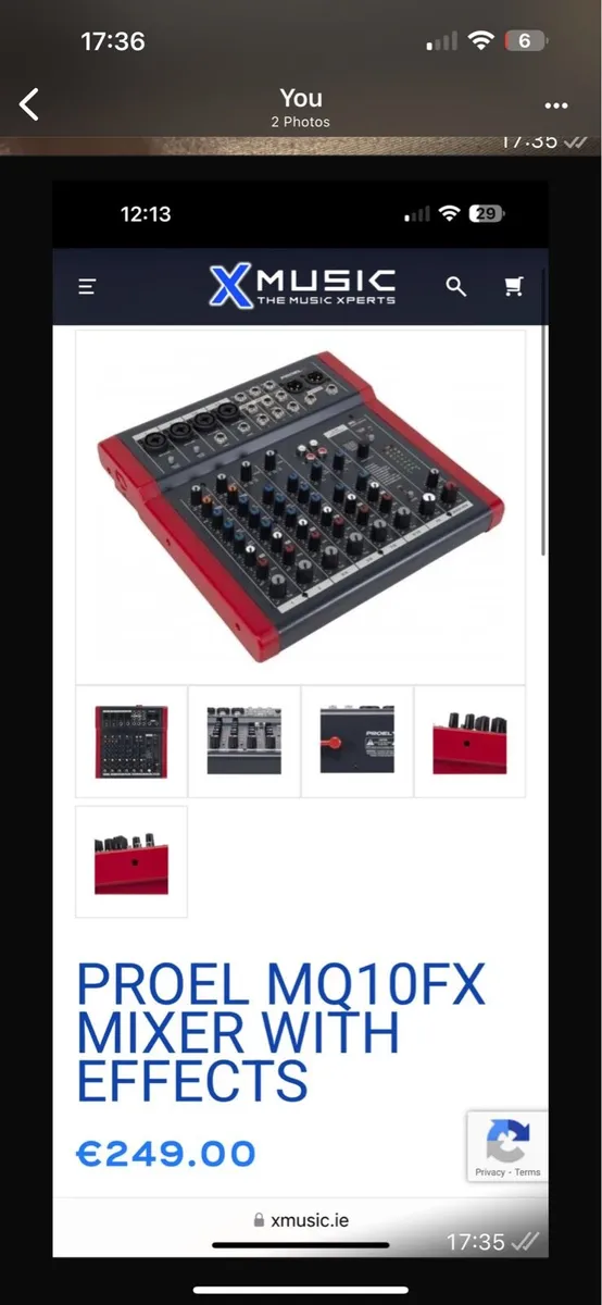 Proel Mq10fx mixing board - Image 2