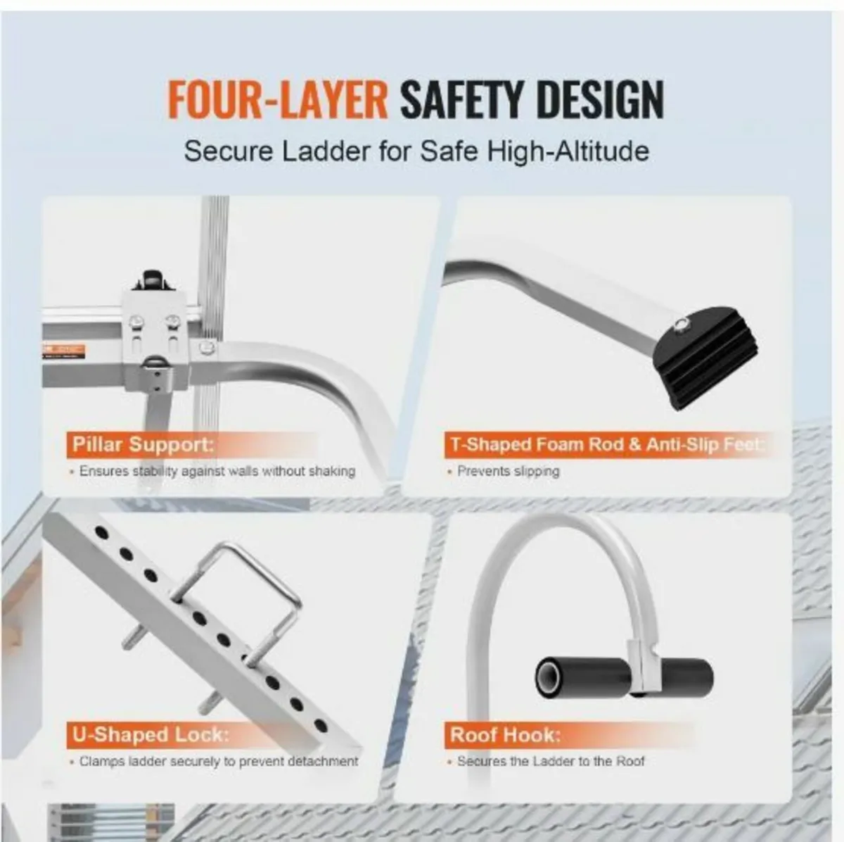 Ladder Stabilizer, 2 in 1 Extension Wall - Image 3