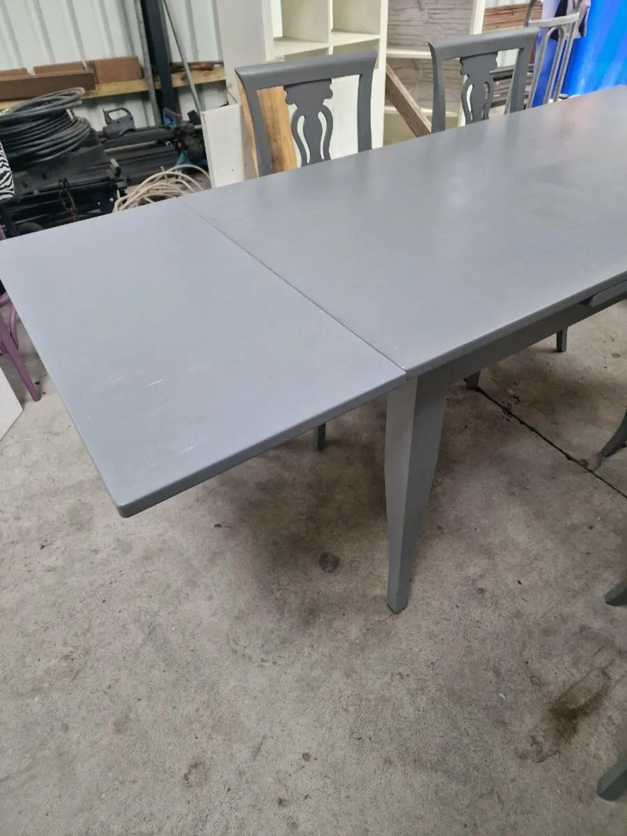 Kitchen/Dining table with six chairs - Image 3