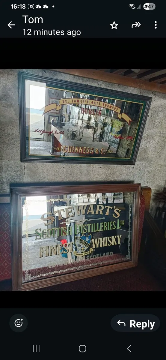 Authentic pub Mirrors - Image 2