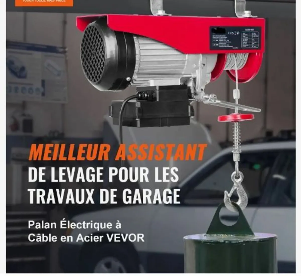 Electric Hoist, 798 kg Lifting Capacity, 1450W - Image 2