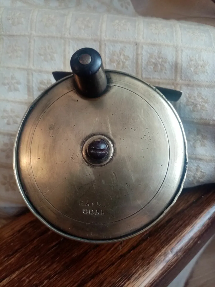 Vintage Brass Fishing Reel - Image 4