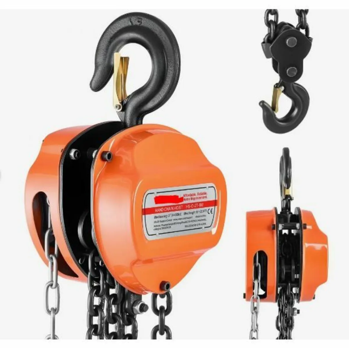 Hand Chain Hoist, 2 Ton Capacity - Image 1