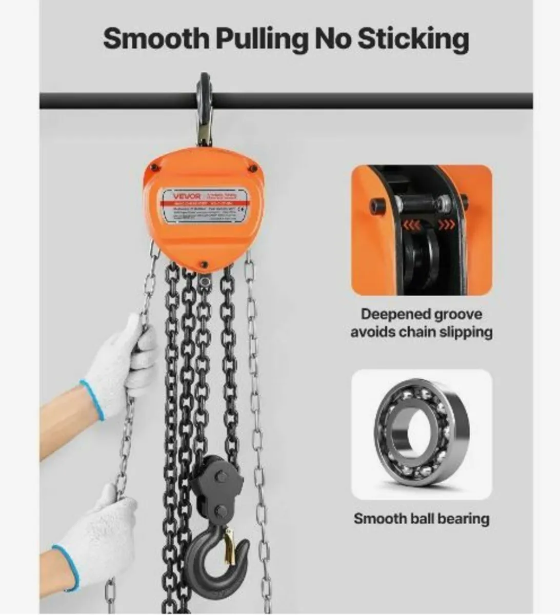 Hand Chain Hoist, 2 Ton Capacity - Image 3