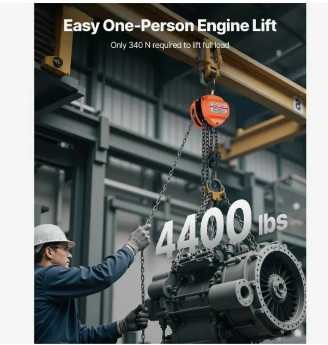 Hand Chain Hoist, 2 Ton Capacity - Image 4