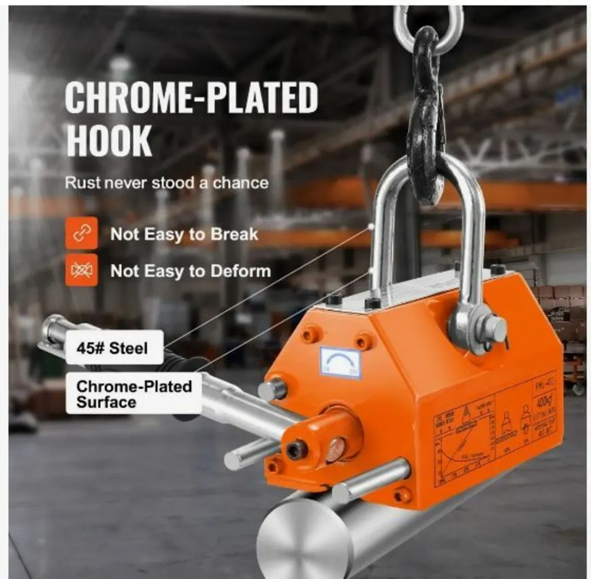 Magnetic Lifter, 880 lbs/400 kg Pulling Capacity - Image 4