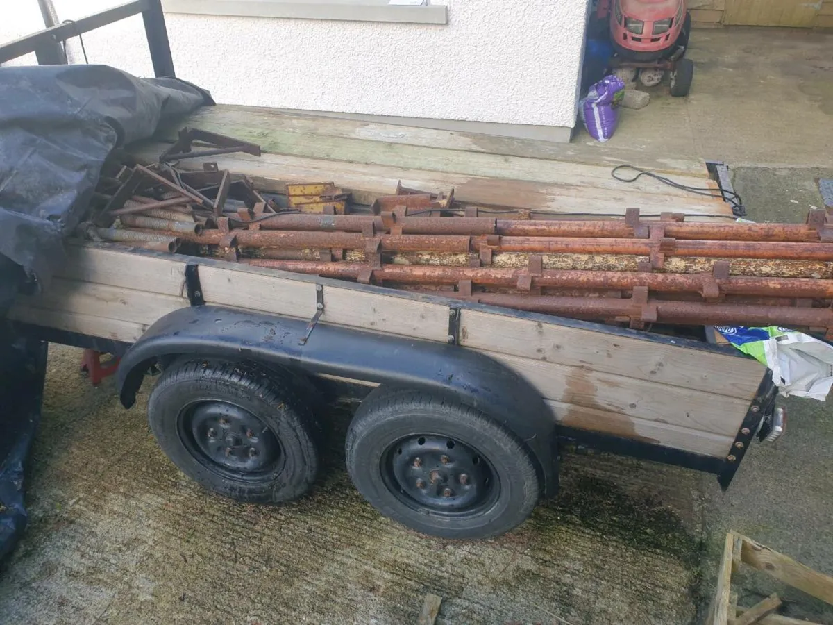 Kwikstage scaffolding acrows planks 8x4 trailer - Image 2