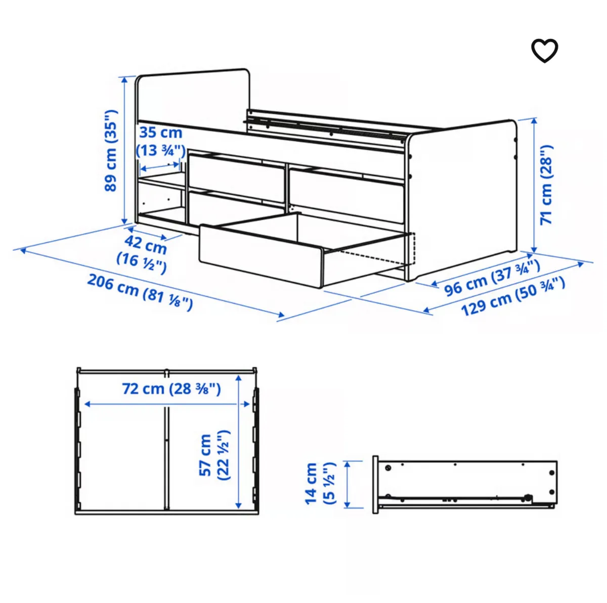 Kids Storage Bed Ikea - Image 2