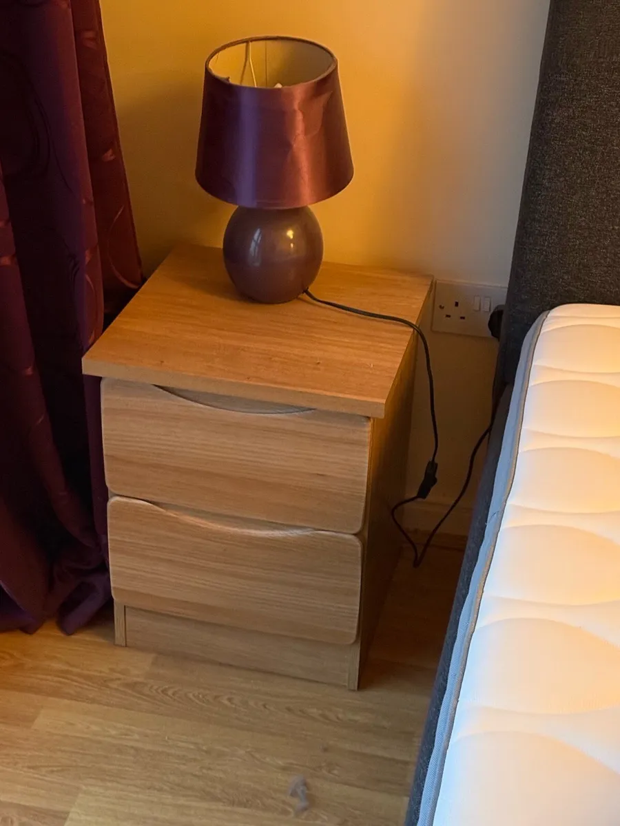 Double bed frame and bedside tables - Image 4