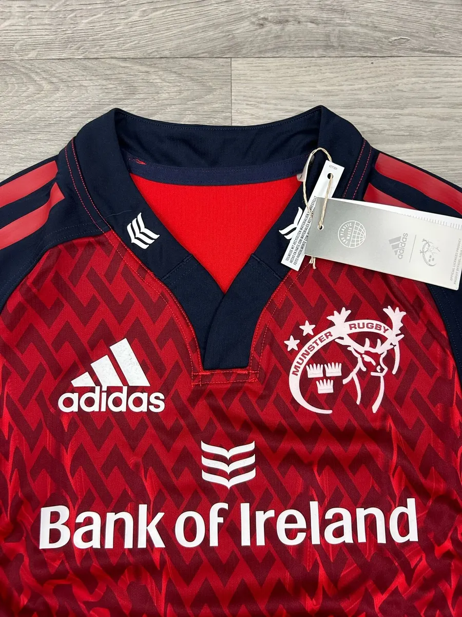 New Adidas Munster Rugby Player Issue Jersey XS - Image 3