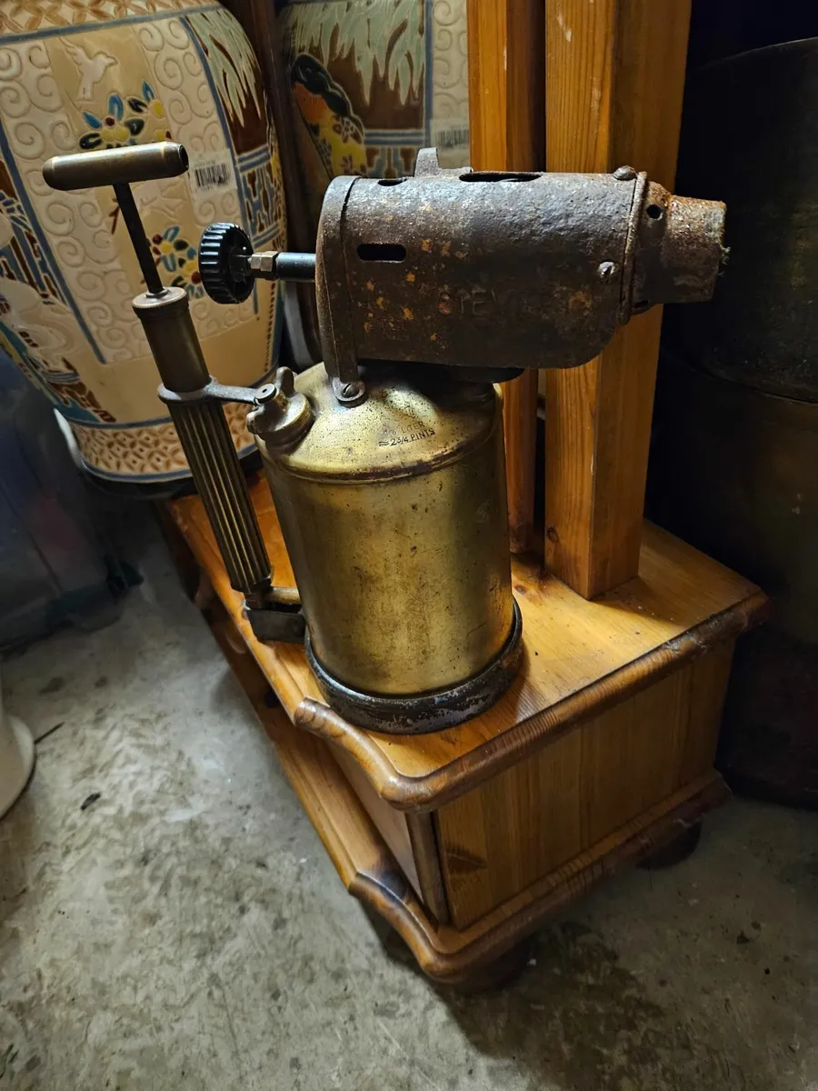 Vintage Brass Blow Torch - Image 3