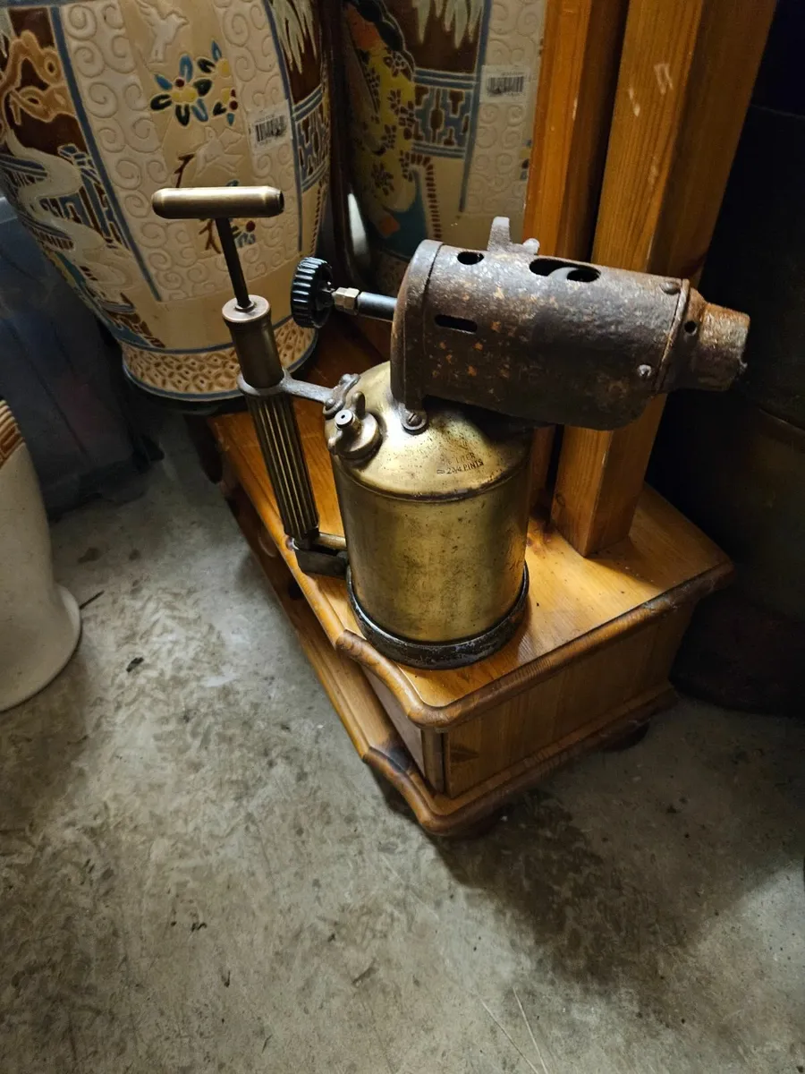 Vintage Brass Blow Torch - Image 4