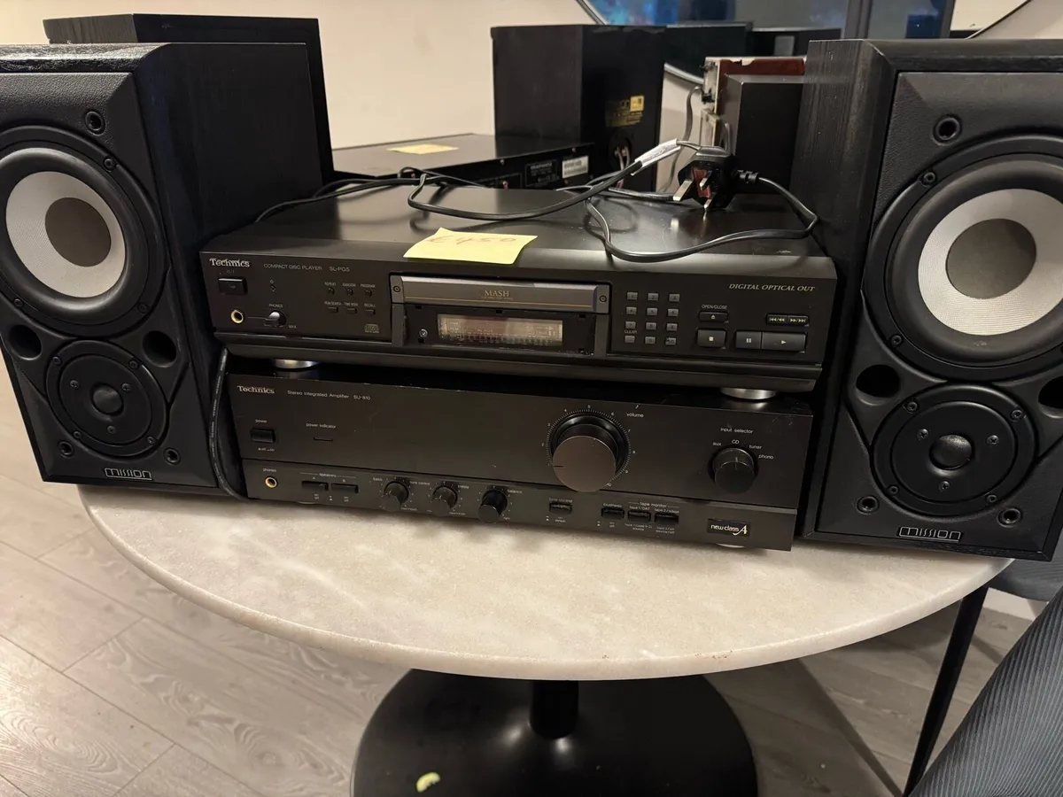 Technics Amp , Cd player , Mission Speakers - Image 1