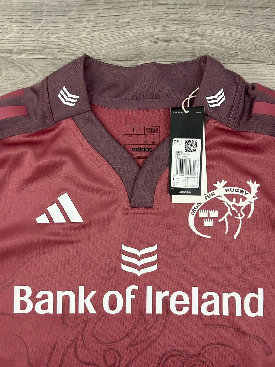 NEW Adidas Munster Rugby Jersey Shirt Mens Large - Image 3