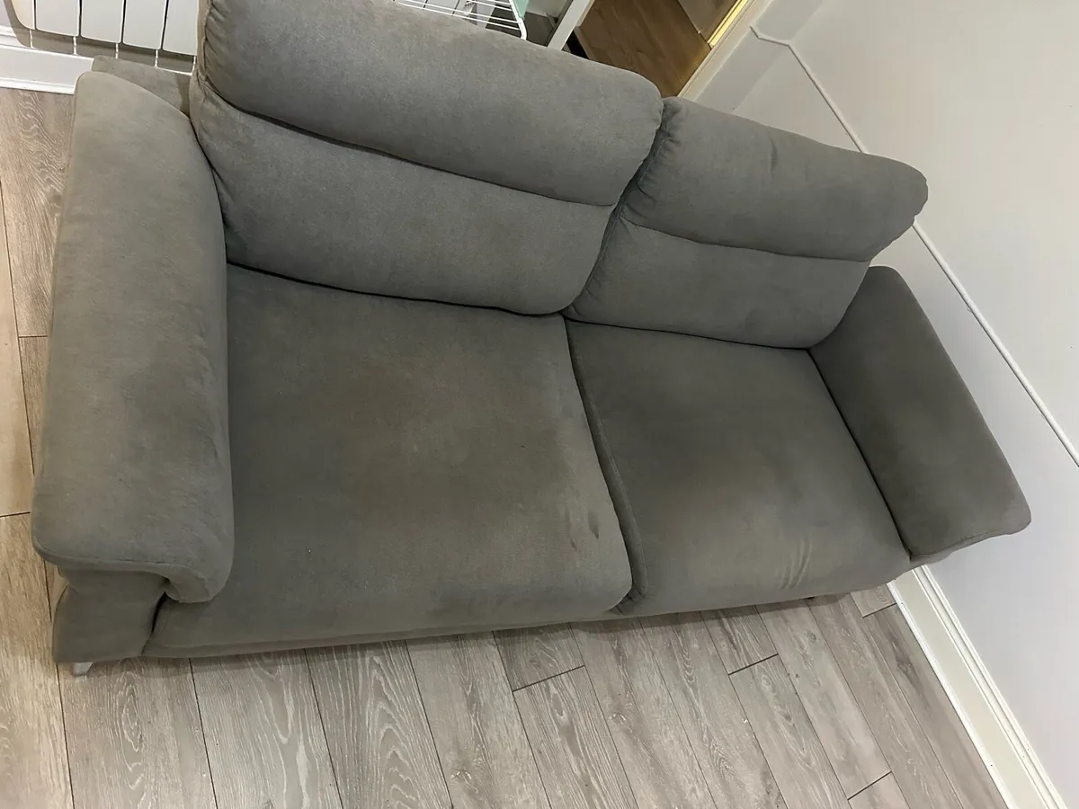Comfortable 2-Seater Grey Sofa – €150 - Image 1