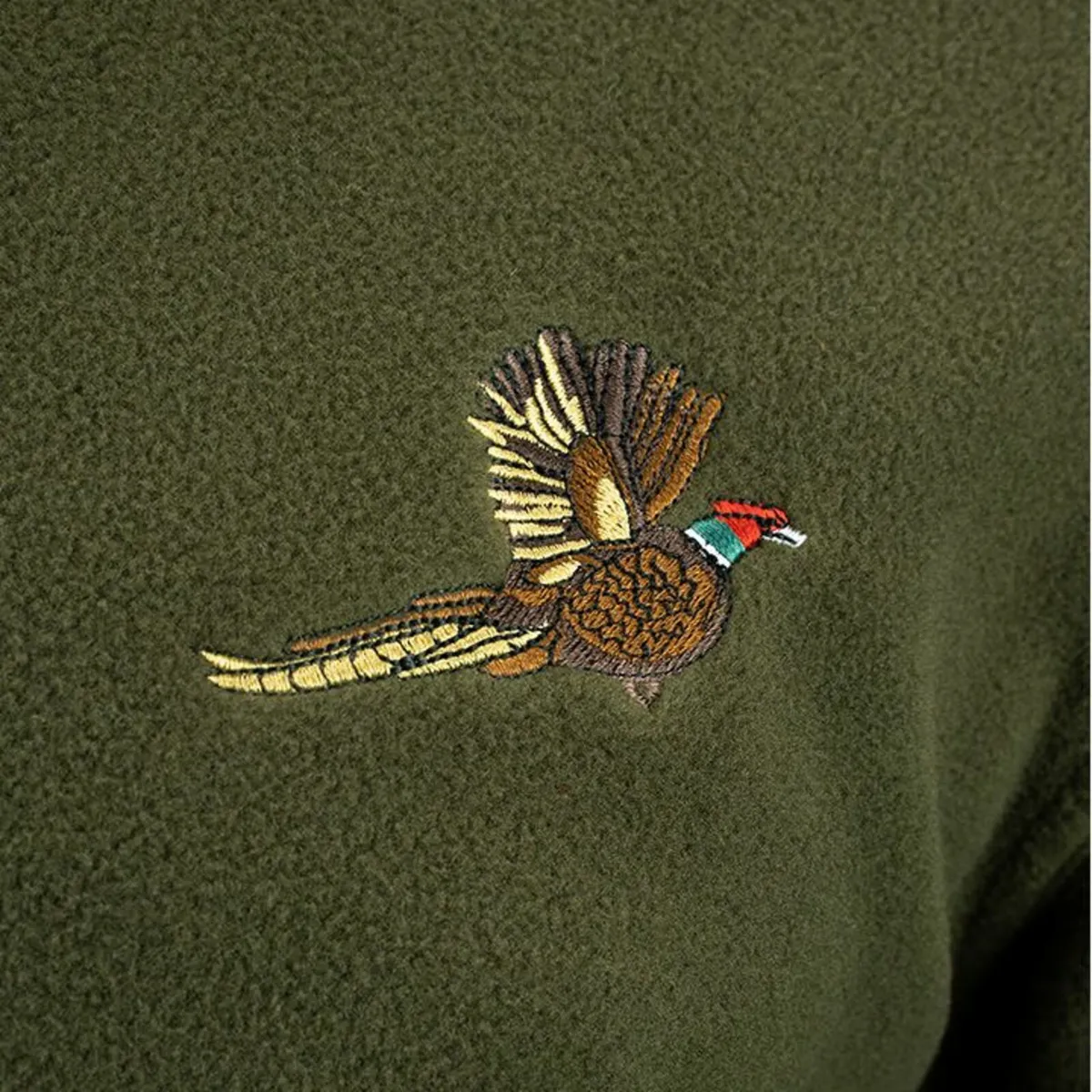 Pheasant Motif Fleece Top - Image 2