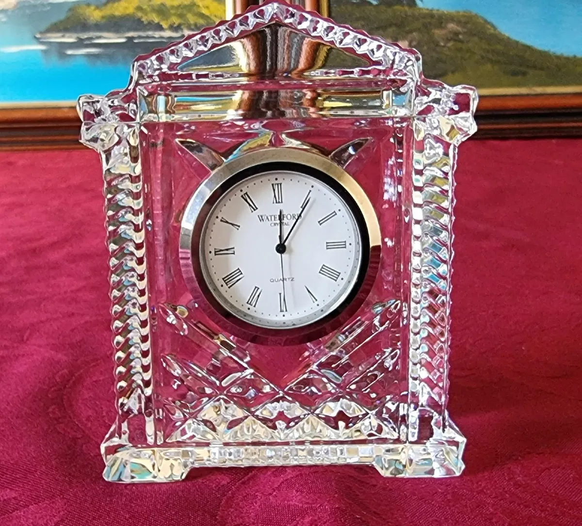 Waterford Crystal Mantle Clock Made In Ireland - Image 2