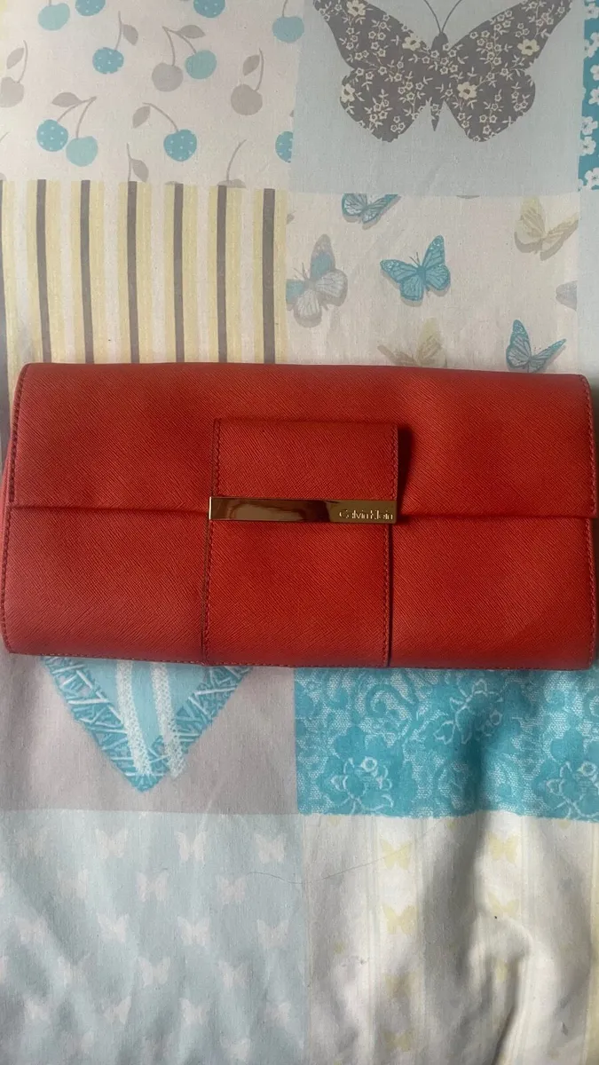 Orange clutch bag - Image 1