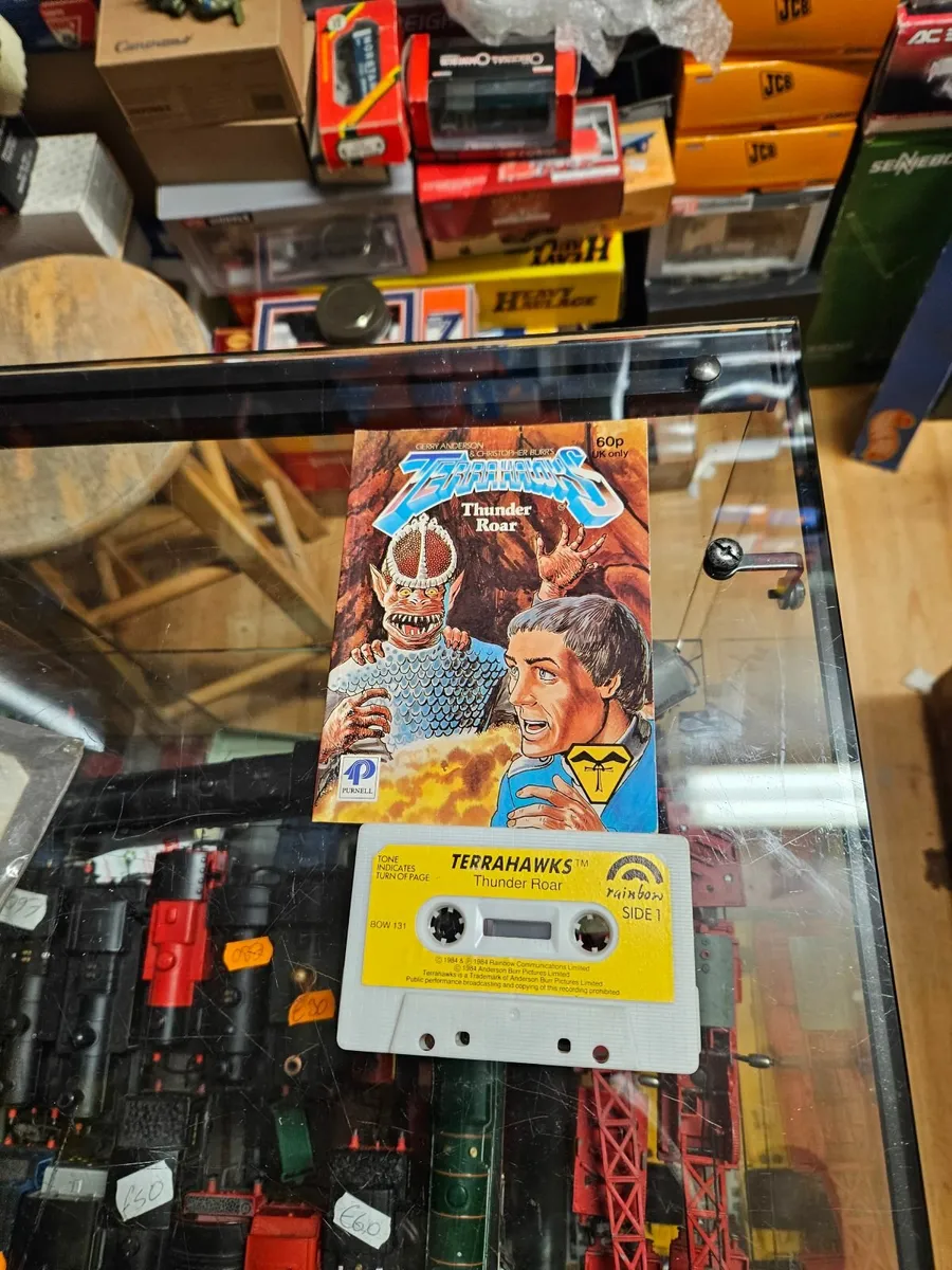 Vintage Terrahawks Book and Cassette - Image 1