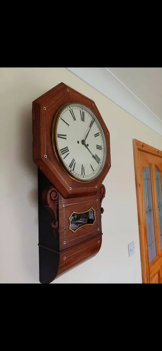 ANTIQUE FRENCH WALL CLOCK - Image 4