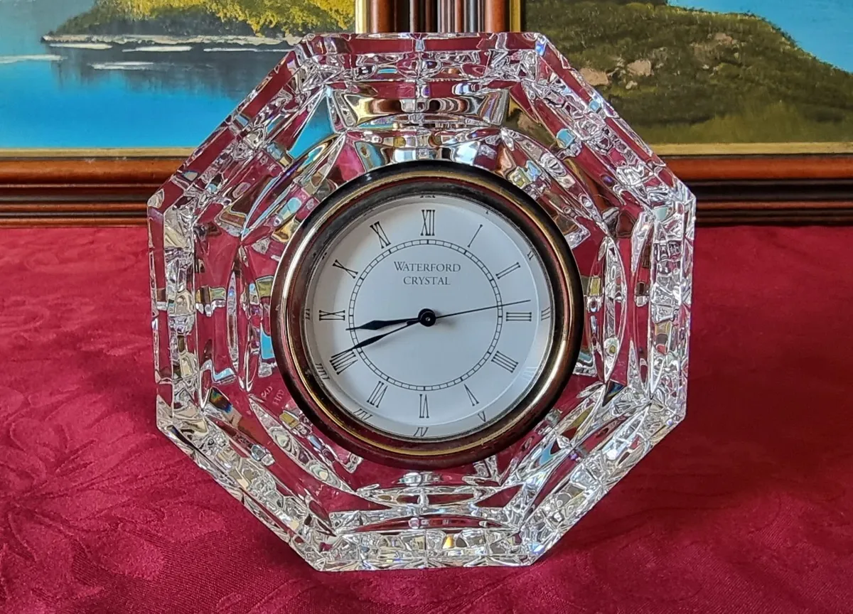 Waterford Crystal Octagonal Clock Made In Ireland - Image 1