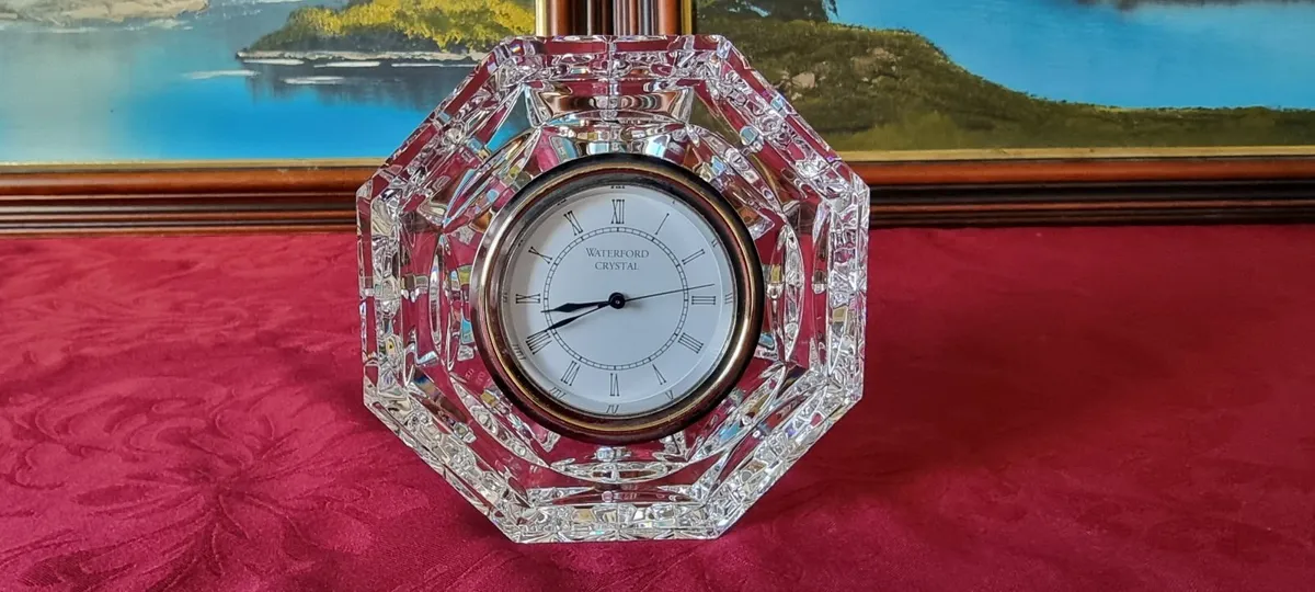 Waterford Crystal Octagonal Clock Made In Ireland - Image 2