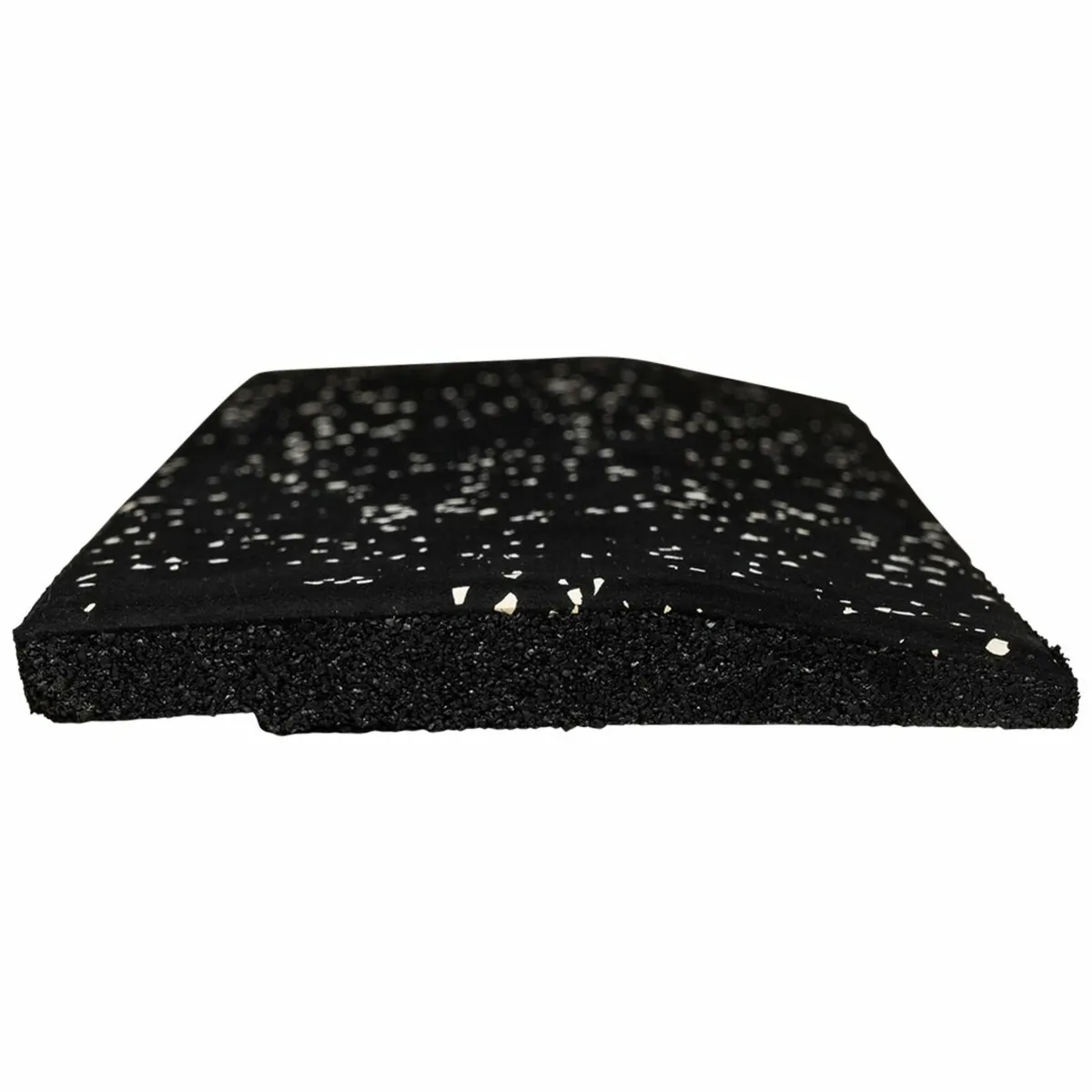 Black & White EZ Clean 20mm Rubber Gym Floor Ramp