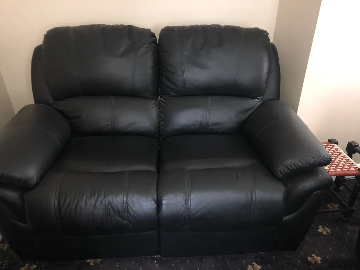 Leather 2 seater - Image 1
