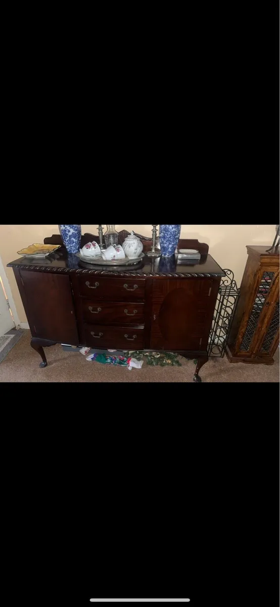 Dark mahogany drawers