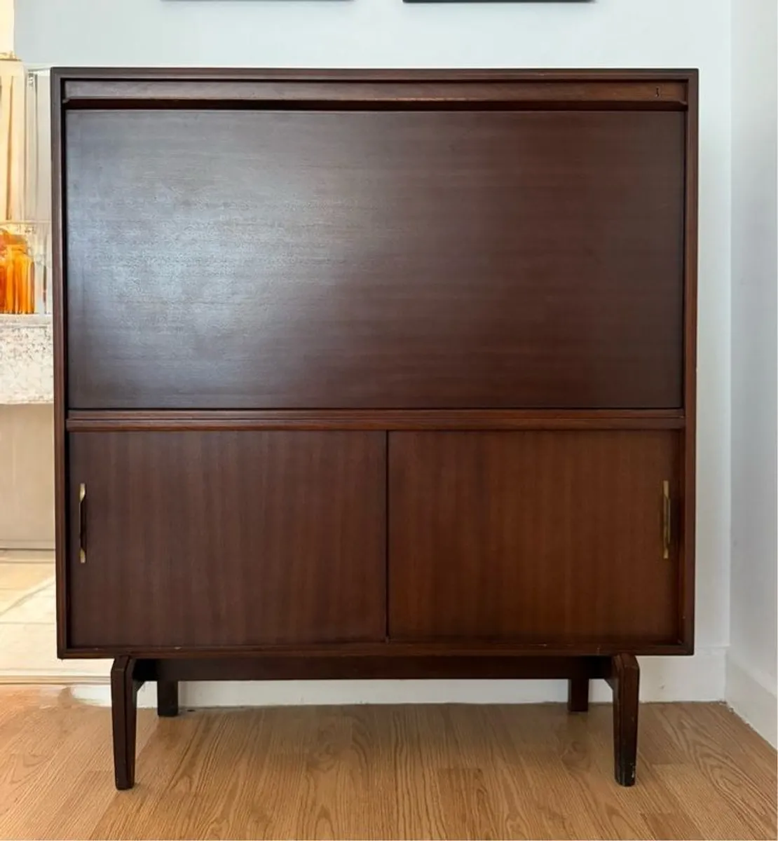 Vintage 1960s Teak Drinks Cabinet (Beaver & Tapley) - Image 1