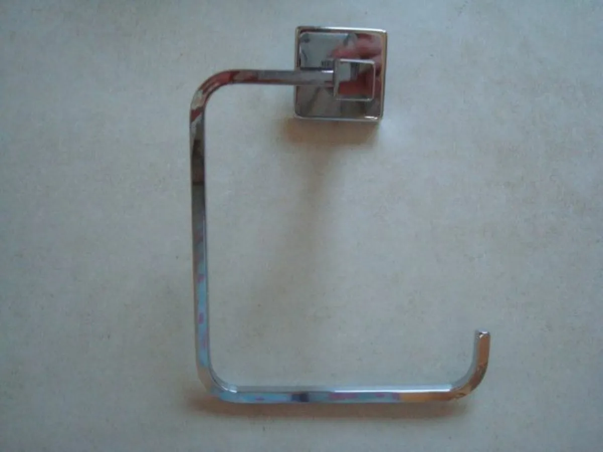 Towel Rail and Toilet Roll Holder Set - Image 2