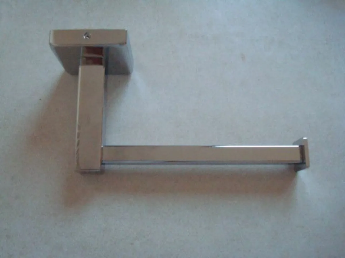 Towel Rail and Toilet Roll Holder Set - Image 3