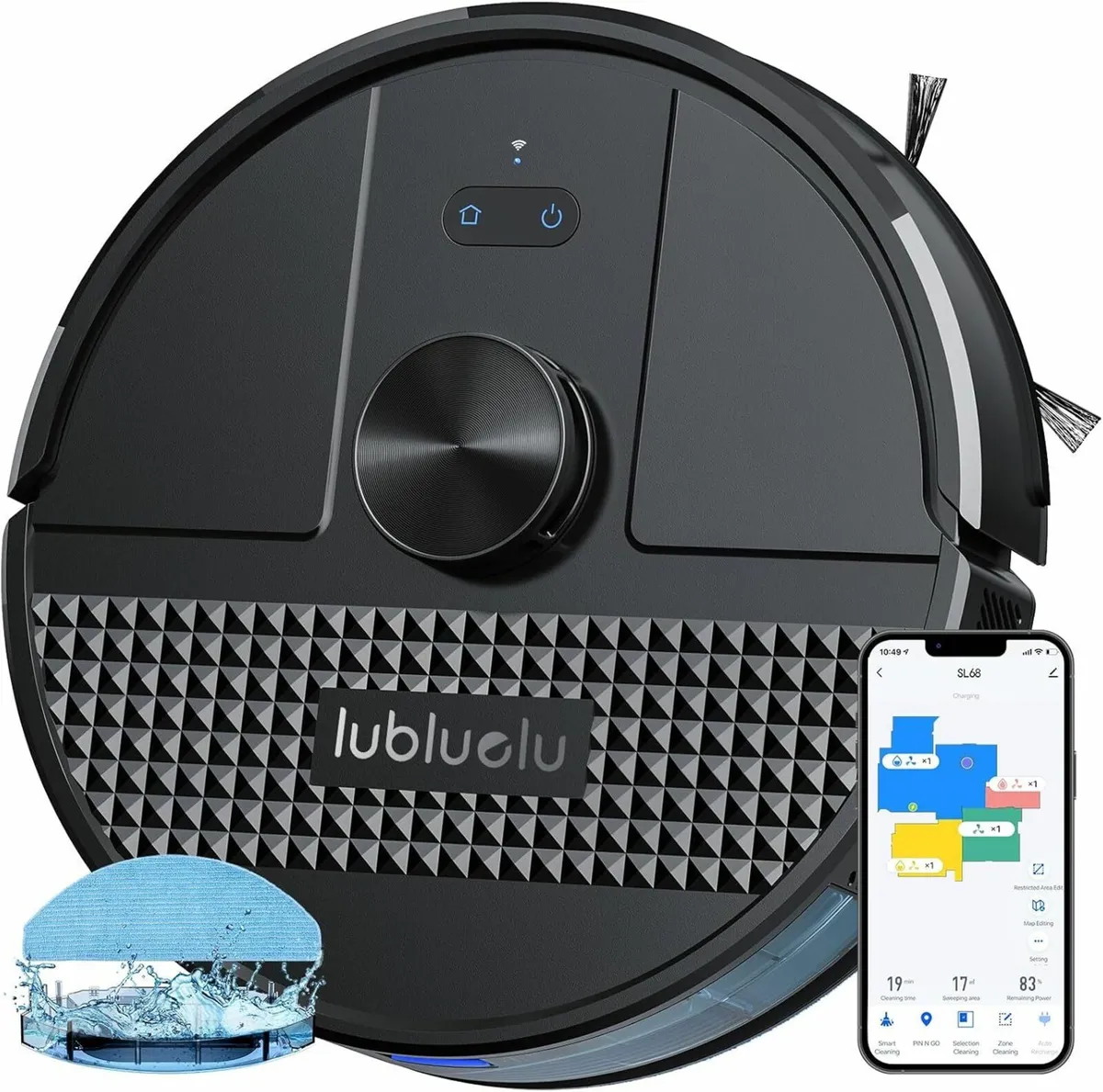 Robot Vacuum Cleaner Mop Pet Hair Carpet - Image 1